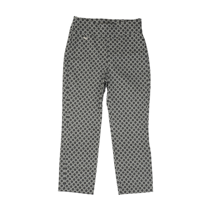 Black Print Chino Capris