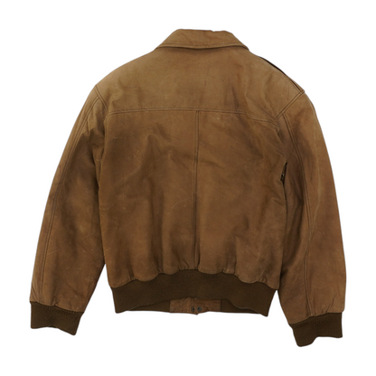 Vintage Leather Bomber Jacket