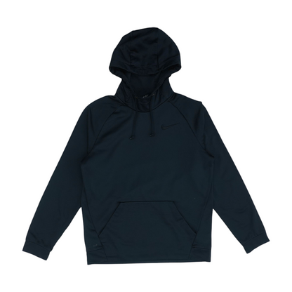Black Solid Hoodie Pullover