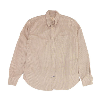 Red Striped Long Sleeve Button Down