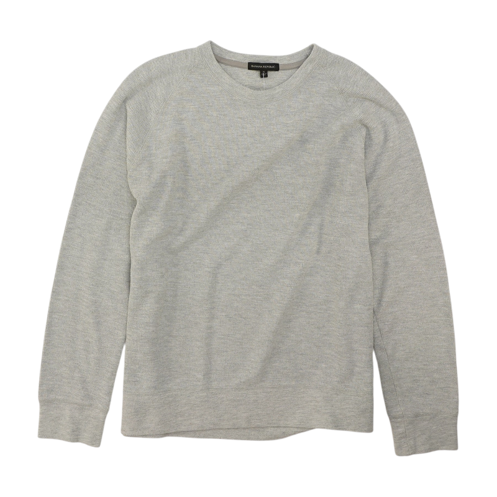 Gray Solid Sweatshirt Pullover