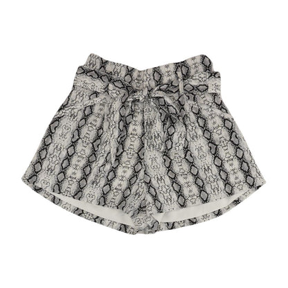 Gray Animal Print Shorts
