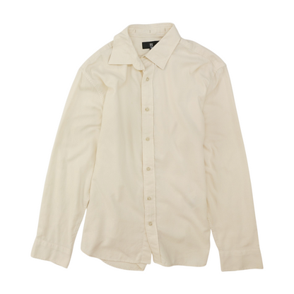 Banana Republic Cream Solid Long Sleeve Button Down – Image 1