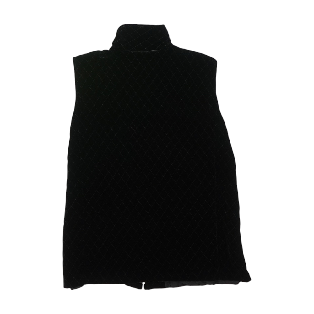 Chico's Vintage Black Design Velvet Full Zip Vest – Image 2