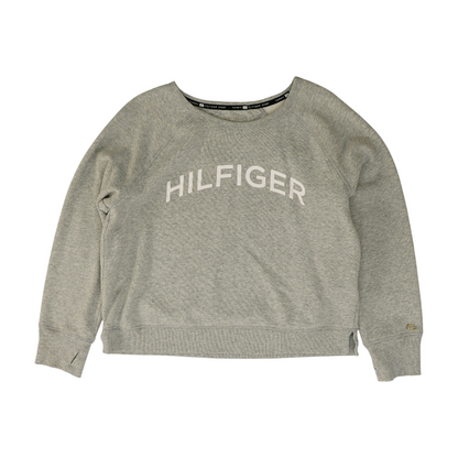 Gray Solid Sweatshirt Pullover