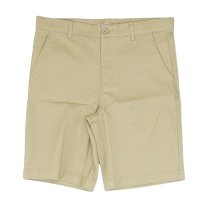 Khaki Solid Chino Shorts