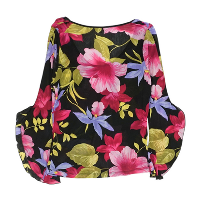 Black Floral Blouse
