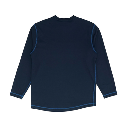 Navy Solid Sweatshirt Pullover