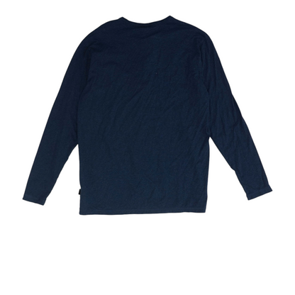Navy Solid Henley T-Shirt