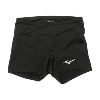 Black Solid Active Shorts