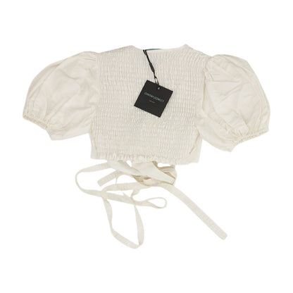 Ivory Cropped Blouse