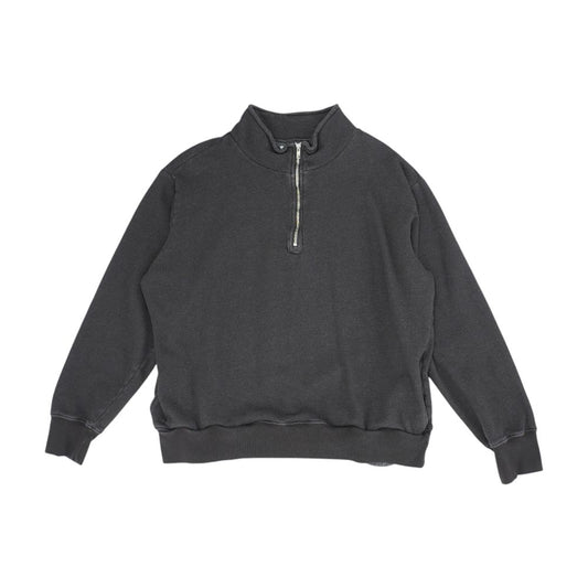 Brown Maternity 1/4 Zip Pullover