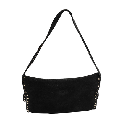 Studded Poulbot Suede Mini Bag