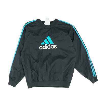 Black Solid Sweatshirt Pullover