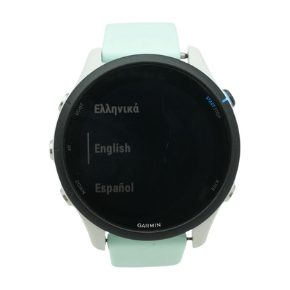 46mm Forerunner 255 Gray Smartwatch Green Band S/M