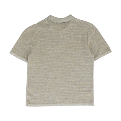 Tan Solid Short Sleeve Polo
