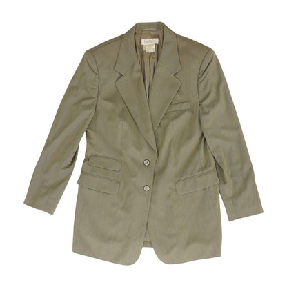 Beige Striped Sport Coat