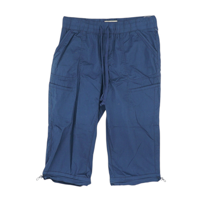 Navy Solid 5-Pocket Capris