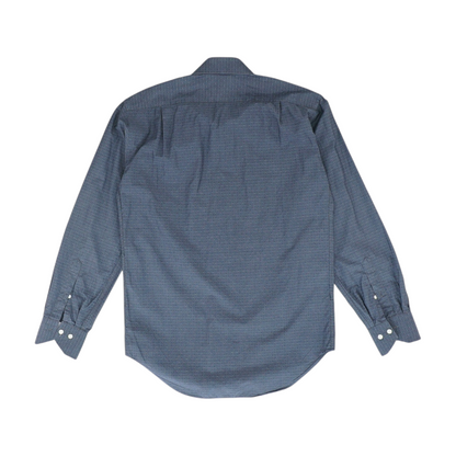 Gray Abstract Long Sleeve Button Down