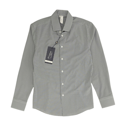 Gray Check Long Sleeve Button Down