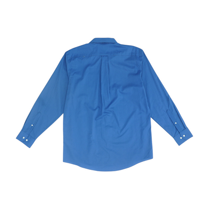 Navy Solid Long Sleeve Button Down
