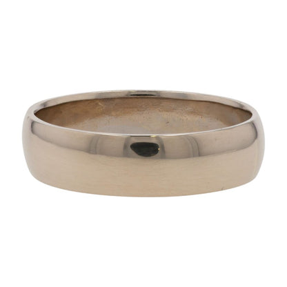 18K Gold 6mm Plain Band