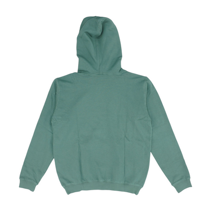 Green Solid Hoodie Pullover