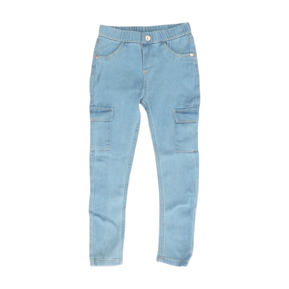 Blue Solid Jeans