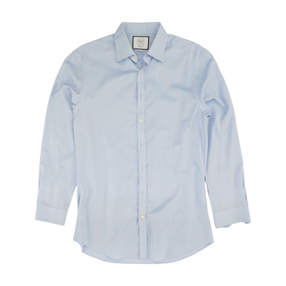 Blue Geometric Long Sleeve Button Down