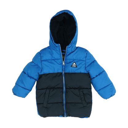 Blue Color Block Jacket
