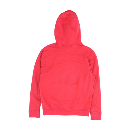 Red Solid Hoodie Pullover