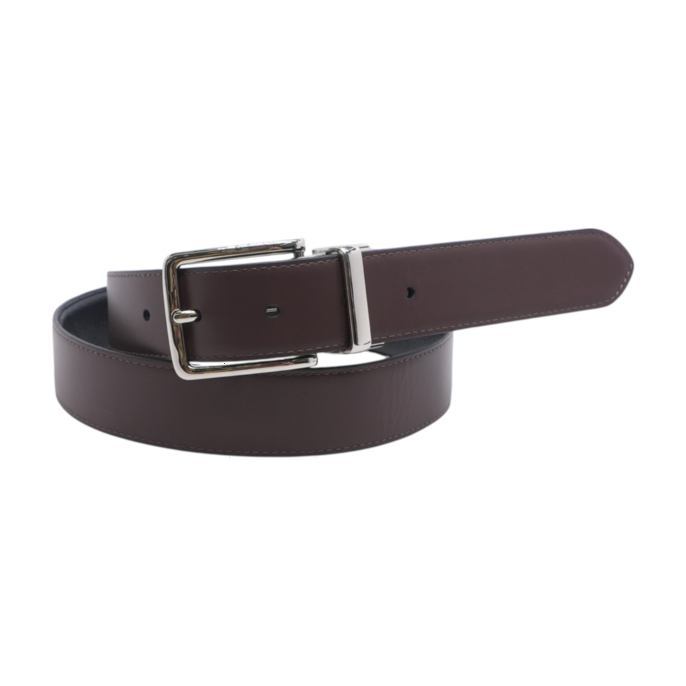 Black Reversible Leather Belt