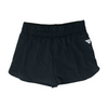 Black Solid Active Shorts