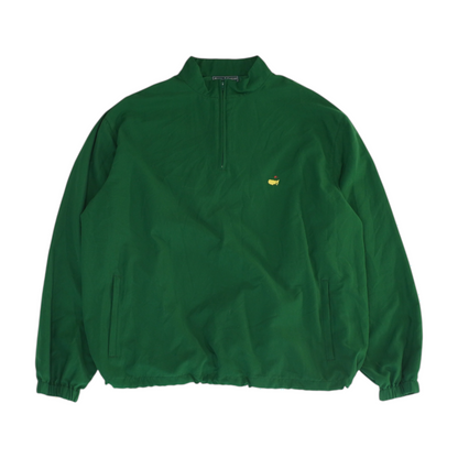 Green Solid 1/4 Zip Pullover
