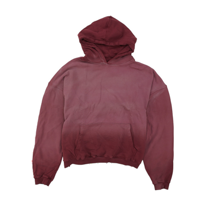 Mauve Solid Hoodie Pullover