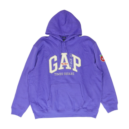 Purple Solid Hoodie Pullover