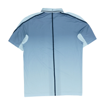 White Color Block Short Sleeve Polo