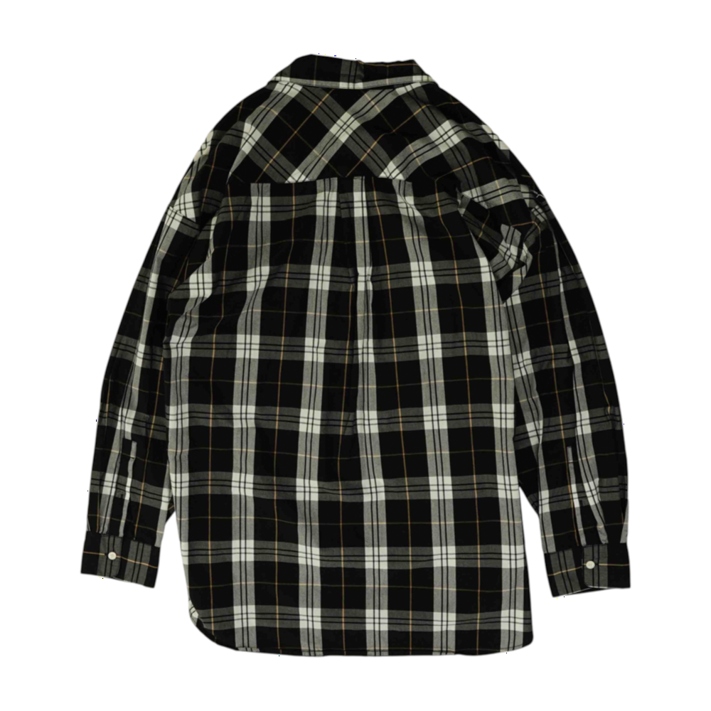 Black Plaid Button Down