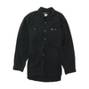 Black Solid Long Sleeve Button Down