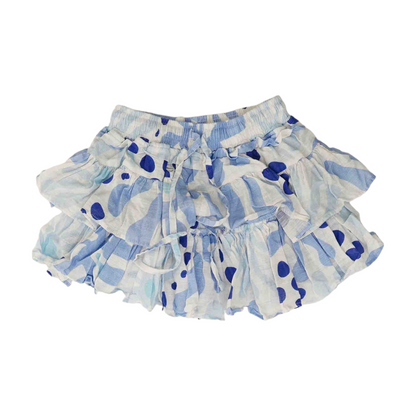 Multi Abstract Mini Skort