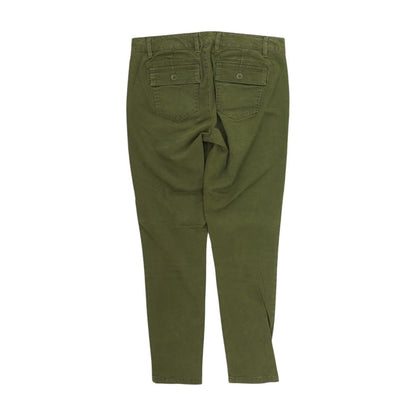 Green Solid Khaki Pants