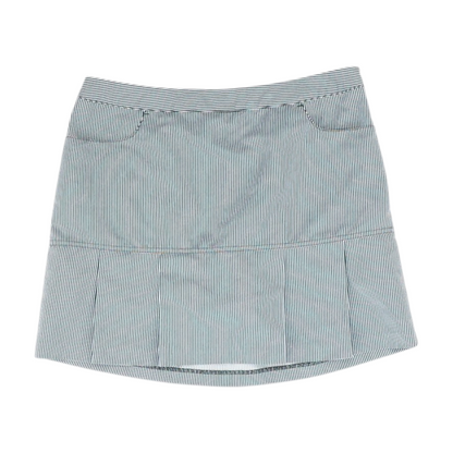 Black Striped Active Skort