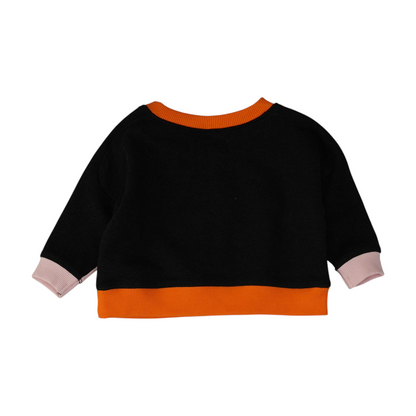 Charcoal Color Block Sweatshirt Pullover