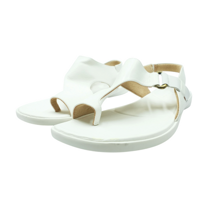 White Flat Sandals