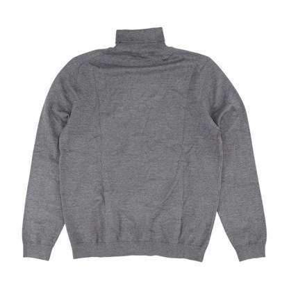 Gray Solid Pullover Sweater
