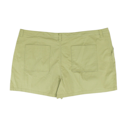 Green Plus Solid Chino Shorts
