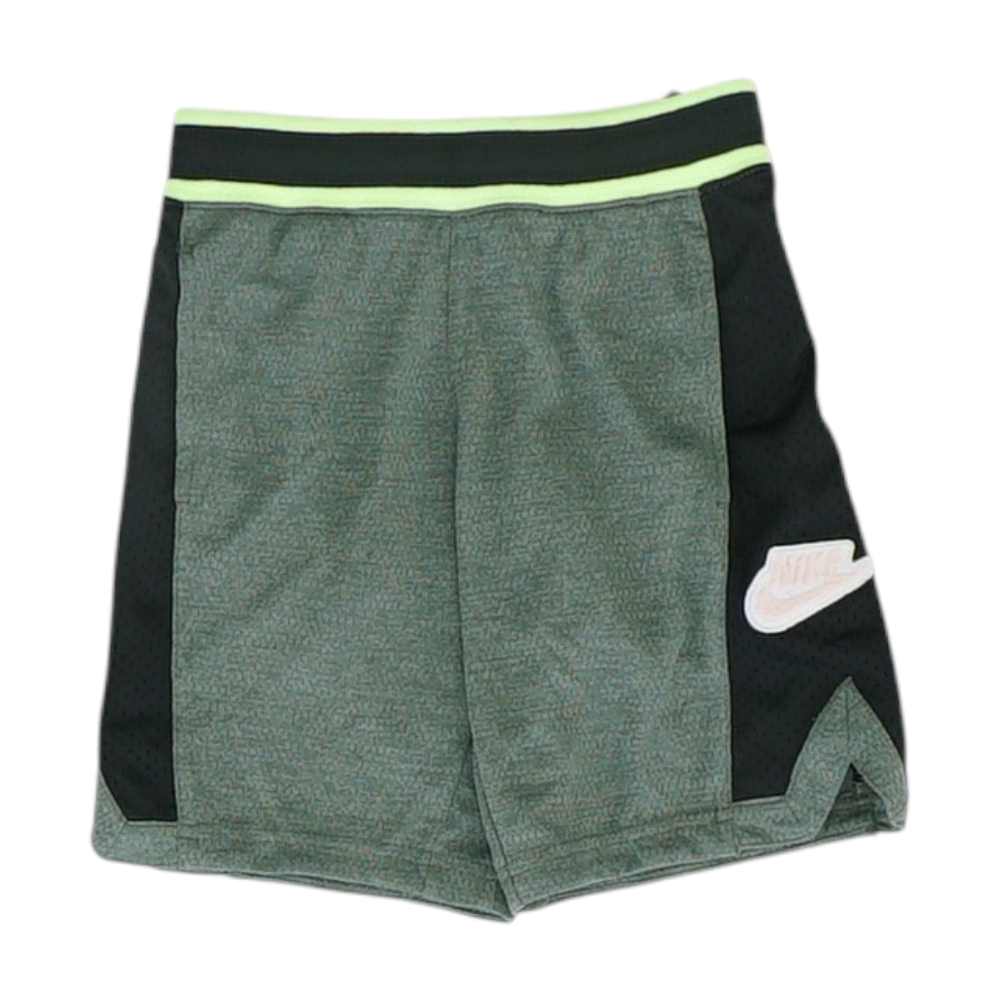 Green Color Block Active Shorts