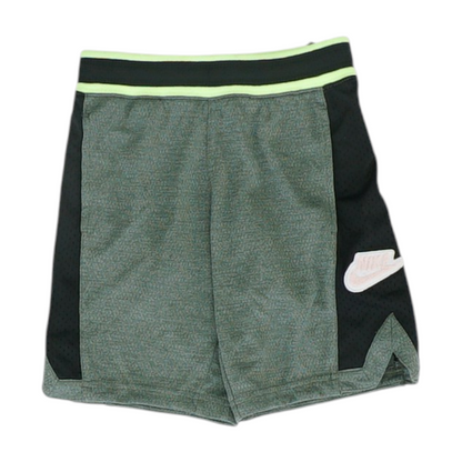 Green Color Block Active Shorts