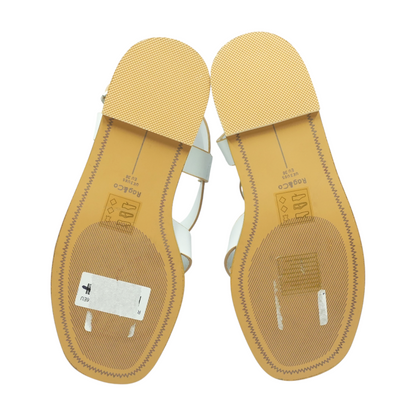 White Flat Sandals