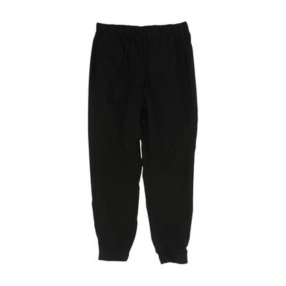 Black Solid Joggers Pants